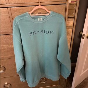 Seaside Women's Crewneck Sweater - Blue